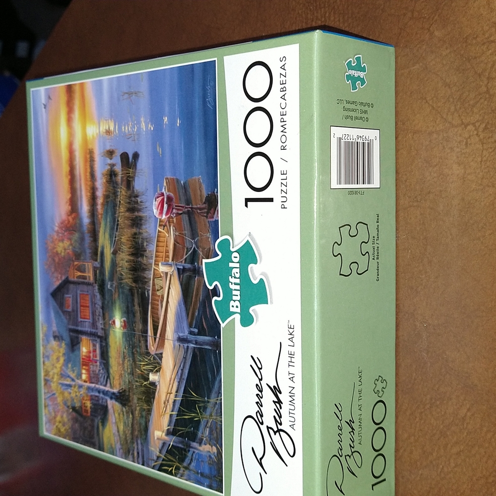 Darrell Bush puzzle. Autumn At The Lake. 1000 pieces